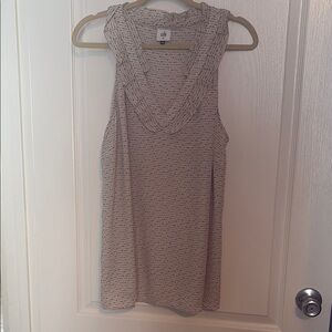 CAbi Cream Sleeveless Top